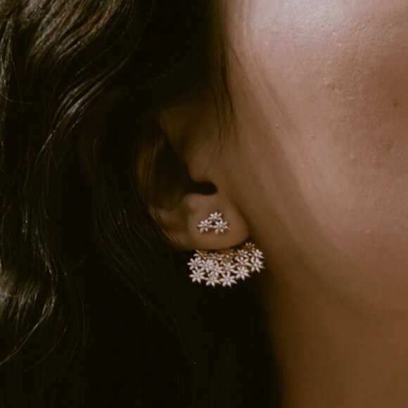 Aurate Flower Earring Back Small - Vermeil / Rose / Pair - Picture 2 of 5